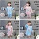 thumbnail image 2 of Conjunto de pijama de princesa para niñas, pijamas de Elsa de Frozen de dibujos animados, vestidos de verano y primavera para niñas, ropa de bebé, pantalón para niños, vestido de manga larga 7T(130) Gao Jinjia LED, 2 of 2