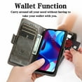 thumbnail image 2 of Ancove for Motorola Moto G Stylus 5G 2023 Wallet Case,Business Stitching Pattern PU Leather [RFID Blocking] Credit Card Slots Kickstand Shockproof Magnetic Flip Cover Case ,Gray, 2 of 7