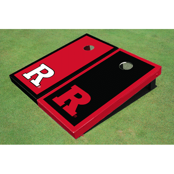 Rutgers University Alternating Border Cornhole Boards