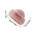 thumbnail image 2 of Unisex Winter Fashion Hat with Faux Fur Trim Outdoor Warm Cap Soft Comfortable Beanie for Cold Weather and Daily Casual Wear for Men and Women Gray One Size, 2 of 5
