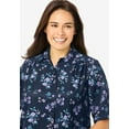 thumbnail image 4 of Woman Within Plus Size No Iron Short Sleeve Peachskin Shirt, 4 of 6