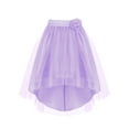 thumbnail image 3 of vastwit Kids Girls Sparkly Irregular Hem Tulle Skirt Rhinestone Flower Decor Tutu Skirt for Pageant Prom Party Purple 6, 3 of 5