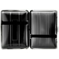 thumbnail image 3 of Set of 2 Compact Metal-Plated King Size Cigarette Case With Elastic Bands (Black Lines), 3 of 4