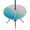 Khaki, variant on Round Outdoor Tablecloth with Umbrella Hole and Zipper, Teal Beige Ombre Coastal Tablecloth with Elastic Waterproof, Summer Beach Seaside Vacation Patio Table Covers for 36" - 44" Picnic Pool Tables