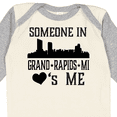 thumbnail image 4 of Inktastic Grand Rapids Michigan Someone Loves Me Boys or Girls Long Sleeve Baby Bodysuit, 4 of 5