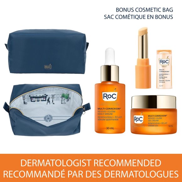 Roc Skincare - Multi Correxion®️ - Vitamin C Regimen Kit & Bonus Cosmetic Bag