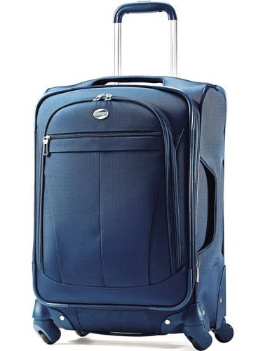upright travel luggage black 