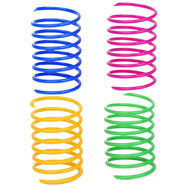 4PCS Cat Spring Toy Creative Cat Interactive Toy Pet Play Toy for Cats Kitten