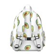 thumbnail image 3 of Healthy Green Avocado Pattern School Backpack - Lightweight Durable Bookbag with Padded Straps for Heavy Loads, 3 of 5