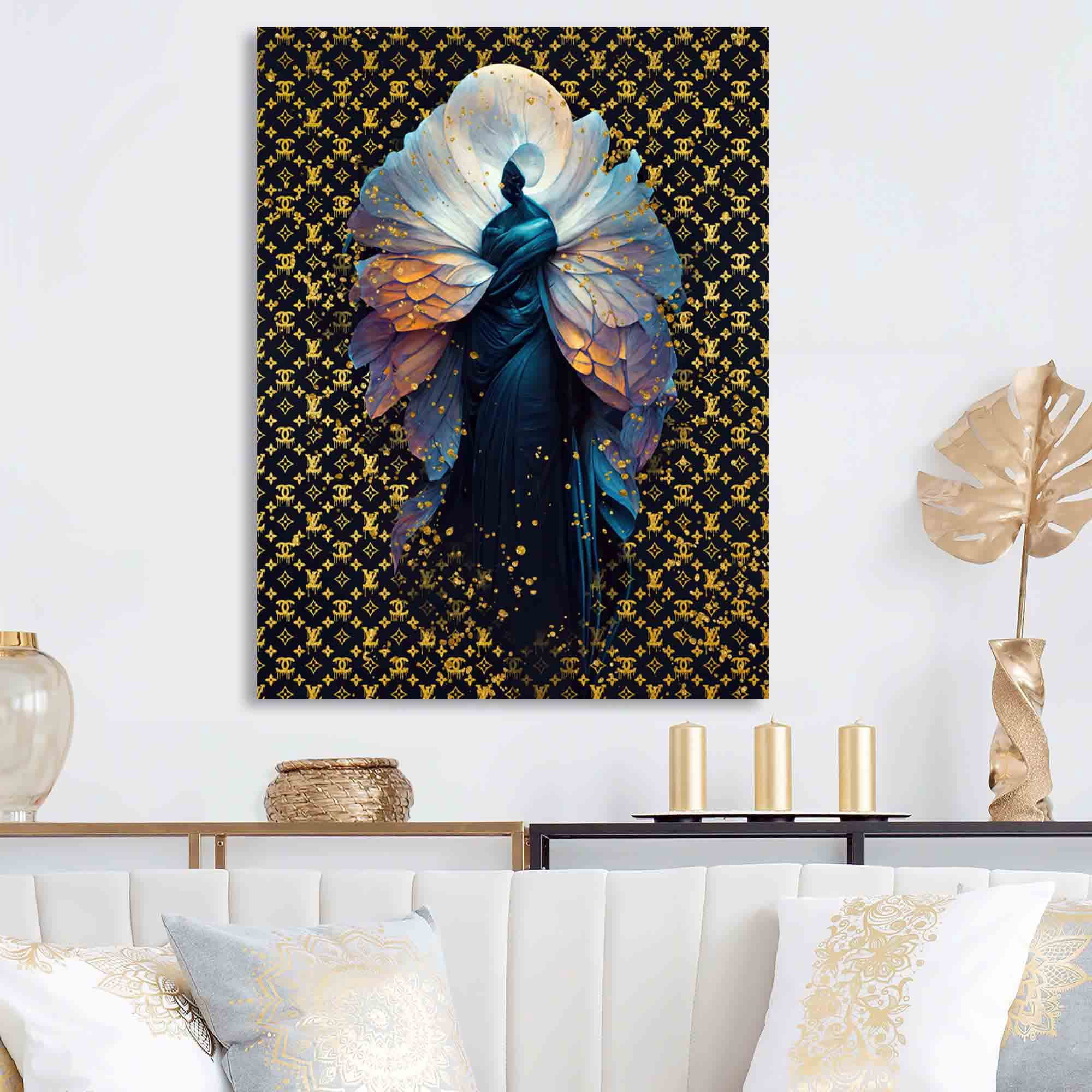 Designart Fashion Designer Dress Design I Canvas Wall Art