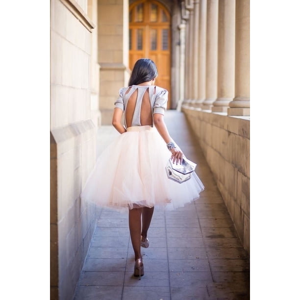 knee length dresses for ladies 13.8" Lolita Short A-Line Petticoat Collection, Cotton Lining