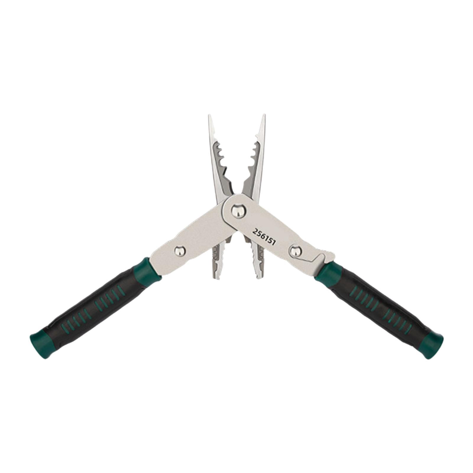 koolsoo Wire Stripper Pliers Electrician Pliers Long Nose Electrical Tool Multifunctional Carbon Steel Ergonomic Grip Portable 8 inch