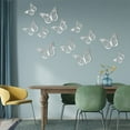 thumbnail image 1 of JJKBVCLO Metal Texture 3D Stereoscopic Hollow Simulation Butterfly Wall Stickers 12 Pcs, 1 of 1
