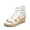 WHITE, variant on Girls Wedge Sandals Flatform Open Toe Platform Sandals Flower Wedding Party for Little Kid/Big Kid