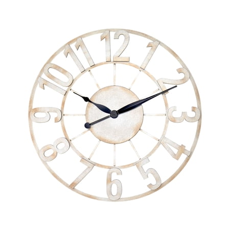Hermle 24 Silver and Black Round Wall Clock