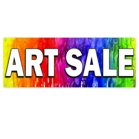 Art Sale 13 oz Vinyl Banner With Metal Grommets