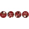 thumbnail image 2 of Darling Souvenir Custom Bridal Shower Personalized Stickers 190-Pack chocolate Labels-Maroon, 2 of 2