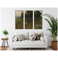 thumbnail image 2 of Kate and Laurel Cowslips in a Meadow Marshes 1899 Dabrowa Dabrowski 3 Piece Framed Canvas Wall Art Set by Nostalgia Prints, Sylvie Walnut Traditional, Landscape Art for Wall Decor, 2 of 8