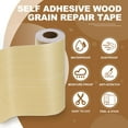 thumbnail image 4 of Uxcell Self Adhesive Wood Grain Repair Tape 33'x 8" for Furniture Yellow Fir, 4 of 7