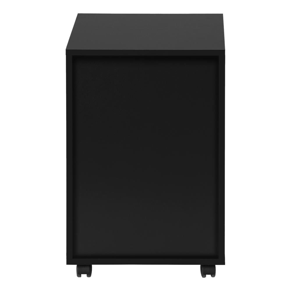 Monarch Specialties File Cabinet, Rolling Mobile, Printer Stand, Office, Work, Black Laminate