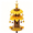 Bird Feeder2_A1, variant on Christmas Tree Bird Feeder Festive Backyard Holiday Decor, Hanging Reinforced Metal Wild Bird Seed Feeder with Star Topper & Bells for Outdoor Garden Porch Icy Snowflake Feeder