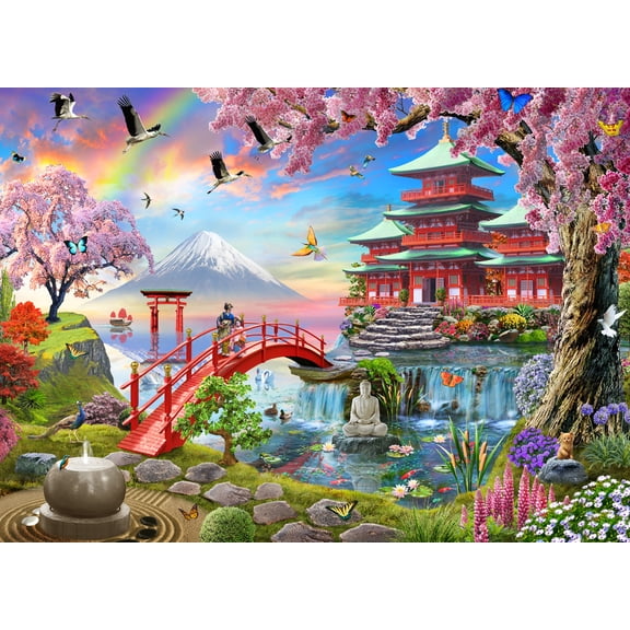 Vermont Christmas Company Zen Garden 1000 Pieces, Jigsaw Puzzle