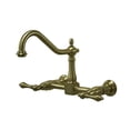 thumbnail image 1 of Kingston Brass Robinet de Cuisine Mural 8 Pouces en Laiton Antique, 1 of 3