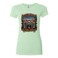 thumbnail image 2 of Wild Bobby, Main Street of America Route 66 Bike Motorcycle Cars and Trucks Womens Slim Fit Junior Tee, Mint, Medium, 2 of 3