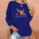 thumbnail image 4 of Sudaderas Navideñas Para Mujer, Blusa de Manga Larga Con Bolsillo Estampado A La Moda, Tops Informales, Sudaderas Con Botones Odeerbi ODB191736, 4 of 7