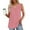 Pink, variant on Giftesty Tank Tops for Women Fashion Women's Spring/Summer Solid Color Casual V-Neck Sleeveless Top Tank Top