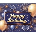 thumbnail image 4 of Decorative Design Happy Birthday Banner Colorful Balloons Celebration Backdrop for Birthday Party Event Decoration Photo Shoot, 4 of 7