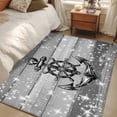 thumbnail image 4 of Nautical Anchor Area Rugs 4'x6', Washable Small Throw Rugs for Office Bathroom, Rudder Stars Retro Black Grey Wooden Grain Indoor Outdoor Rug Non-Slip Low Pile Carpet Runner Reversible Floor Mats, 4 of 8
