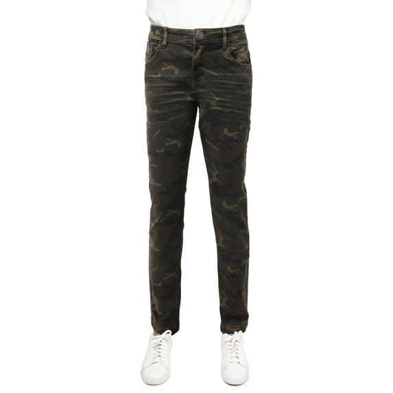 X RAY Boy's Skinny Fit Twill Color Jeans All Season, Comfortable Stretch Flex Fabric Casual pants for big boys, Size 8-20