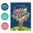 thumbnail image 4 of Tree-Free Greetings Christmas Greeting Card 12 Pack, 5x7, Children Tree (HP25176), 4 of 5