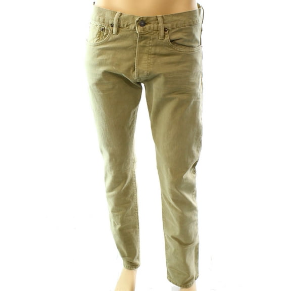 Polo Ralph Lauren NEW Khaki Denim Mens Size 34X30 Straight Leg Jeans