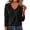 #01 Black 【Mix, Match & Rotate: Stock Up on Daily Colors】, variant on Knit Sweaters for Women, V Neck Long Sleeve Pullover Tops with Soft Fabric, Loose Casual Layering Blouse, Fall Winter Wear | VerBelle,Black L