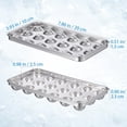 thumbnail image 2 of Stainless Steel Ice Mold Reusable Ice Trays Ball Shaped Ice Cube Tray Household Freezer Molds for Food, Juice, Popsicles, 2 of 2