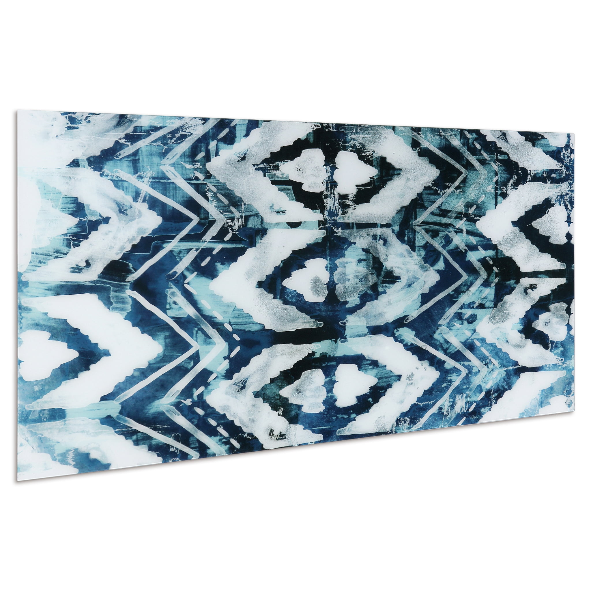 Empire Art Direct Patterns Frameless Free Floating Tempered Glass Panel Graphic Wall Art, 72" x 36", Ready to Hang