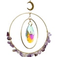 thumbnail image 1 of Moon Sun Catcher, adorno de ventana interior y exterior de coche de cristal, prisma de gema, decoración boho, 1 of 5