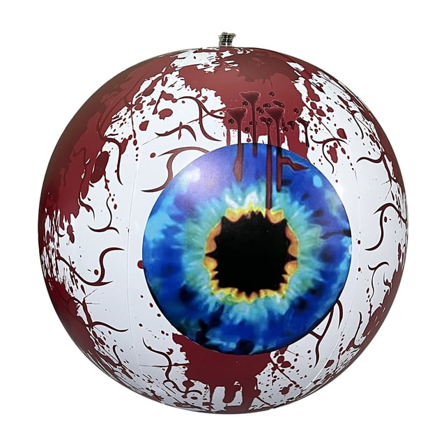 Globo ocular inflable ojo brillante espeluznante suministros para fiesta Halloween (A-40CM)
