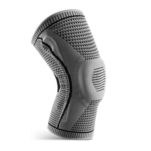 Genouillères pour Douleur au Genou, Genouillère avec Coussinet en Gel pour Rotule et Stabilisateurs Latéraux pour Hommes Femmes (Gris)