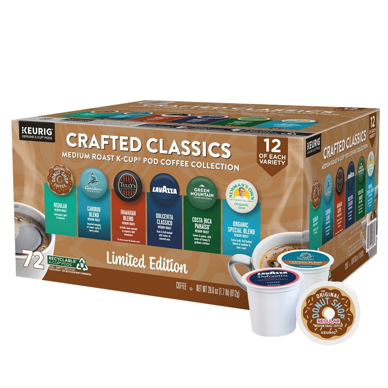 Keurig Crafted Classics, Variety Pack, Medium Roast, Keurig K-Cup