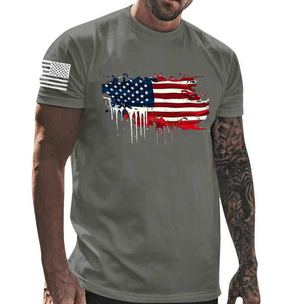 Tops para hombre, blusas y camisas de manga corta con cuello redondo para hombre, jersey informal con cuello redondo estampado para hombre, pantalones cortos deportivos para fitness, blusa para hombre