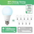 thumbnail image 4 of Bombillas LED DEGNJU Daylight, 5000 K, 8,5 W, 800 lm, E26, paquete de 24, 4 of 6