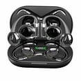 thumbnail image 1 of Auriculares inalámbricos Bluetooth 5.3 de oído abierto, micrófono incorporado con ganchos para la oreja, auriculares deportivos impermeables para/compatibles/aplicables a Android iPhone, 1 of 4