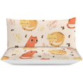 thumbnail image 3 of HAHDAXIA Cat Bedding Solid Comforter Set for All Seasons,3 Pieces(1 Comforter+2 Pillowcases),Soft Microfiber Bedding Set Full(79"x90"), 3 of 7
