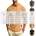 thumbnail image 4 of IhhxPro Men's Cotton Linen Short Sleeve Tee Ribbed Shoulder T-Shirt Breathable Slim Fit Crewneck M-3XL, 4 of 8