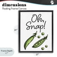 thumbnail image 4 of Stupell Industries Eclectic Oh Snap Peas Black Floating Frame Canvas Art, 17 x 21, by Susan Ball, 4 of 8