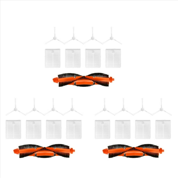 27 Piezas de Repuesto para Robot Aspirador E10 E12 B112 Accesorios de Aspiradora Cepillo Lateral Principal Filtro Hepa