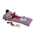 thumbnail image 3 of Crabs Floor Pillow Lounger Cover, Nautical Maritime Theme Crabs on Striped Background Illustration Print, Nap Mat Printed Fabric Case for 5 Pillows, 88" x 36", Red and Navy Blue, by Ambesonne, 3 of 5